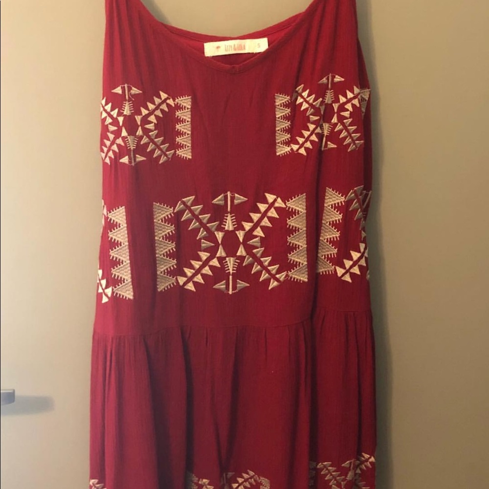 Izzy and Lola spaghetti strap dress with designs